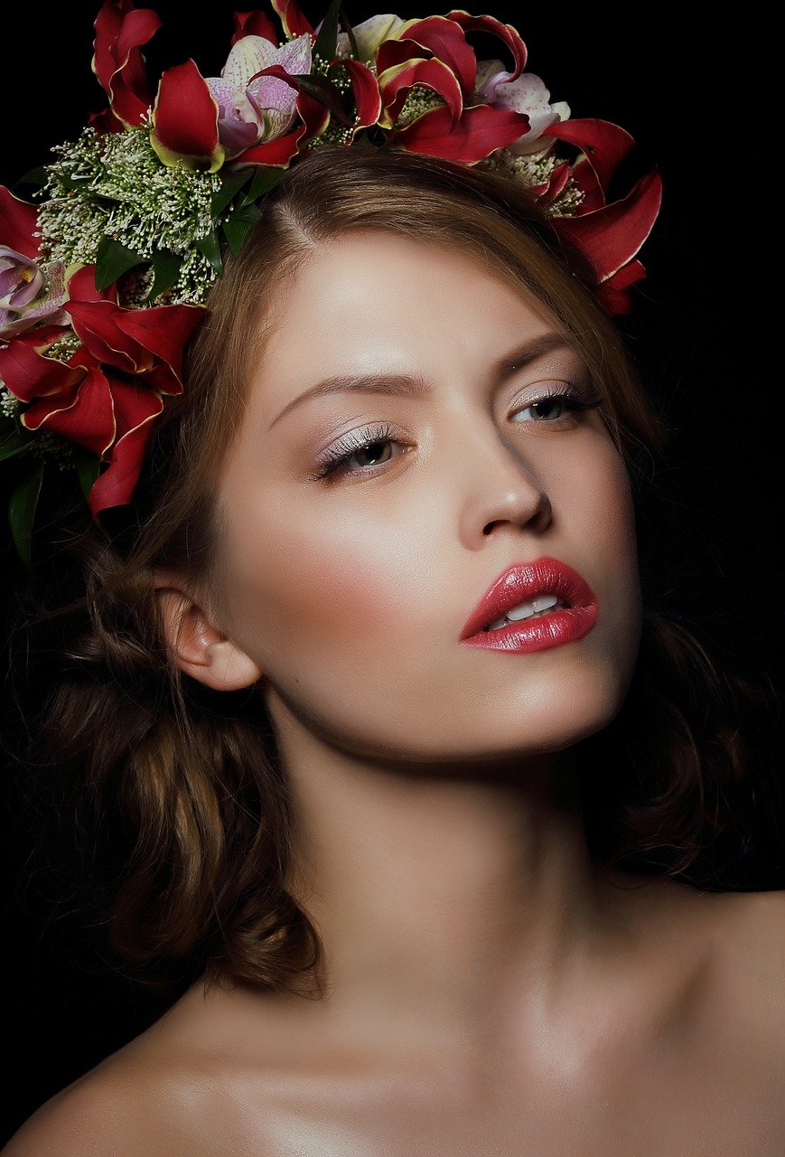 woman, portrait, model, bust, skin, makeup, cosmetics, headdress, flower crown, floral crown, young woman, female, female model, modeling, woman, woman, woman, woman, woman, portrait, portrait, portrait, portrait, model, model, model, makeup